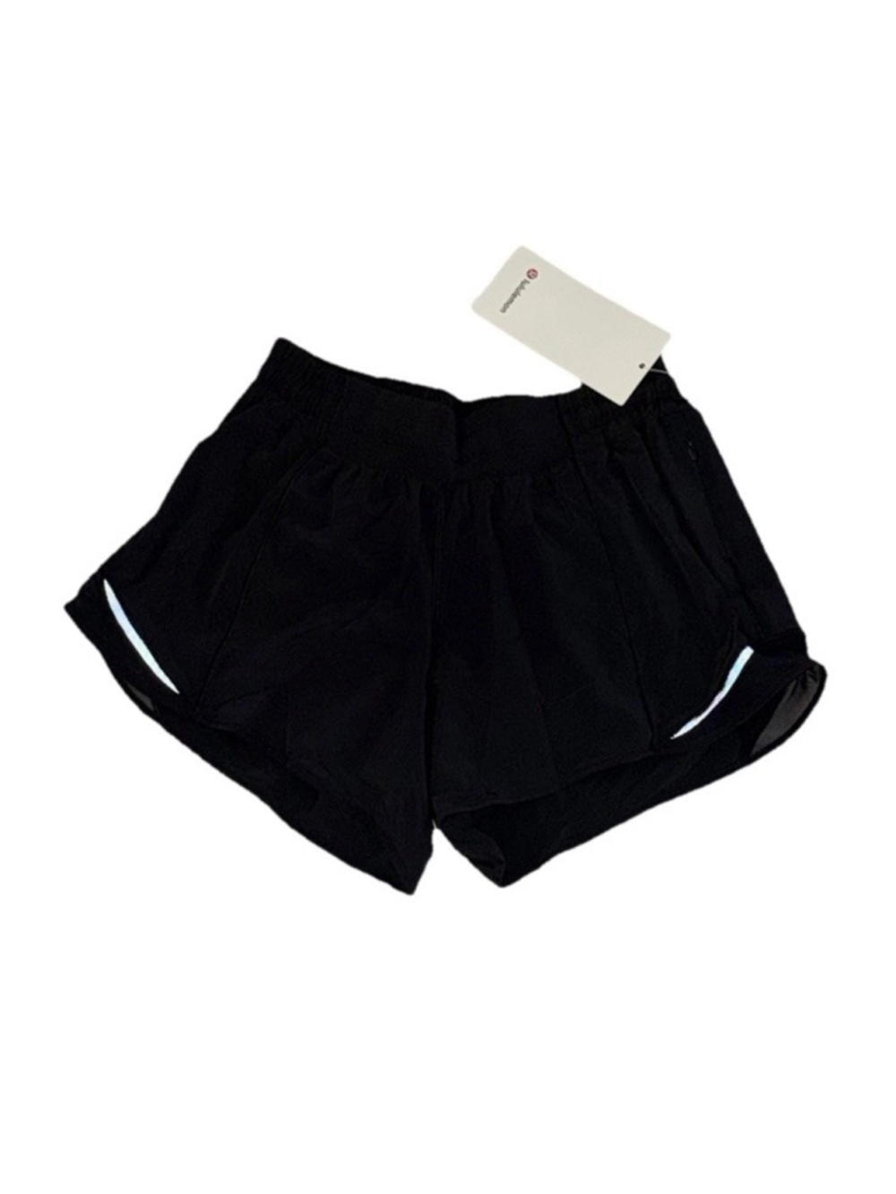 LULULEMON HOTTY HOT LOW RISE SHORT 4”LINED BLACK SIZE 6 NWT